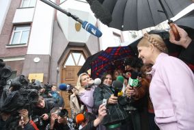 Юлия Тимошенко дает интервью