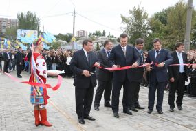 Viktor Yanukovich, Aleksanfr Antipov and Sergey Kravchenko