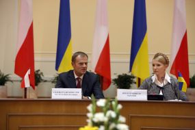 Yuliya Timoshenko and Donald Tusk