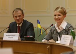 Yuliya Timoshenko and Donald Tusk