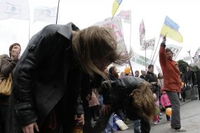 Participants of domestic carnival