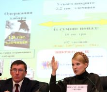 Yuliya Timoshenko and Yury Lutsenko