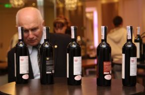 Visitor on wine sampling