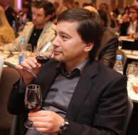 Visitor on wine sampling