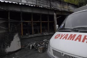 Сгоревший мотосалон Yamaha