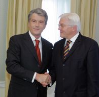 Viktor Yushchenko and Frank-Walter Steinmeier