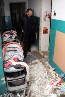 Житель разрушенного дома