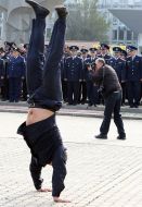 Ceremony of administration of Oath by the students of the Kyiv National University of Internal Affairs