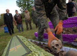 Reburial remains of soldiers at Zolochеv