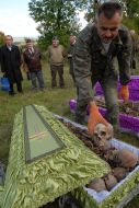 Reburial remains of soldiers at Zolochеv