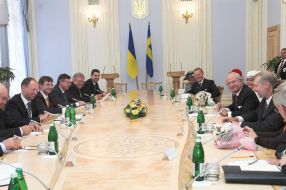 Зустріч Арсенія Яценюка з Королем Швеції Карлом XVI Густавом