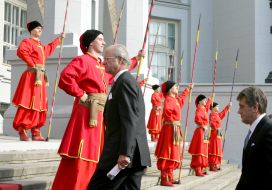 Viktor Yushchenko and Carl XVI Gustaf
