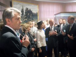 Viktor Yushchenko, Yekaterina Yushchenko, Silvia and Carl XVI Gustaf