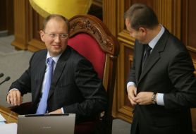 Arseny Yatsenyuk and Nikolay Tomenko