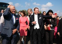 Boris Silenkov, King of Sweden Carl XVI Gustaf and Queen of Sweden Silvia