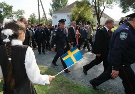 State visit of King of Sweden Carl XVI Gustaf to Zmievka village