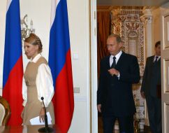 Yuliya Timoshenko and Vladimir Putin