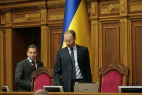 Arseny Yatsenyuk and Nikolay Tomenko