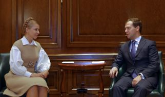 Юлия Тимошенко и Дмитрий Медведев