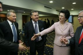 Anatoliy Gritsenko, Aleksander Kwasniewski and Nino Burdzhanadze