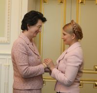 Nino Burdzhanadze and Yuliya Timoshenko