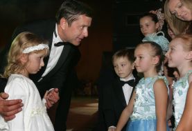 Viktor Pilipishin  with the daughter Katyа