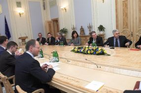 Arseny Yatsenyuk and Adrian Severin