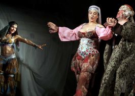 Natalia Sumskaya as Odarka and Bogdan Benyuk as Karas