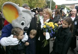 Екатерина, Кристина, София и Тарас Ющенко
