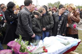 Похороны погибших горняков