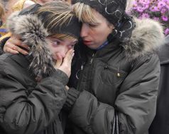 Родственники погибших горняков