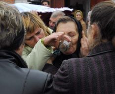 Похороны погибших горняков