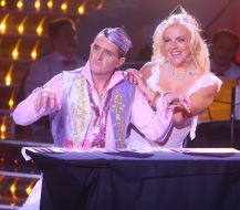 Uncle Zhora (Vadim Michkovskiy) and Irina Bochay