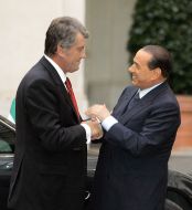 Viktor Yushchenko and Silvio Berlusconi