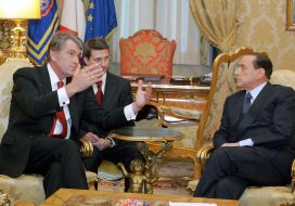 Viktor Yushchenko and Silvio Berlusconi