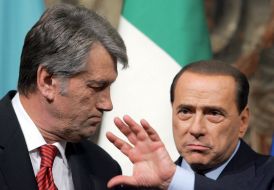 Viktor Yushchenko and Silvio Berlusconi