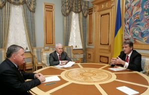 Vladimir Shapova, Igor Pukshin and Viktor Yushchenko