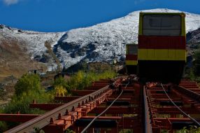 Mountain-skier base in neighborhood of Brezovitsa