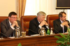 Yuriy Lutsenko, Yuriy Yekhanurov and Bogdan Danilishin