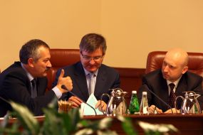 Aleksandr Turchinov, Victor Pinzenik and Grigory Nemyrya