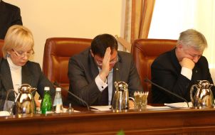 Yuriy Lutsenko, Yuriy Yekhanurov and Lyudmila Denisova