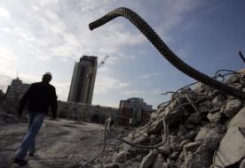 Building «Troitskiy center» after dismantling