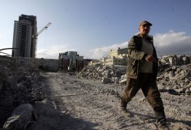 Dismantled building «Troitskiy center»