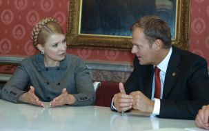 Yuliya Timoshenko and Donald Tusk