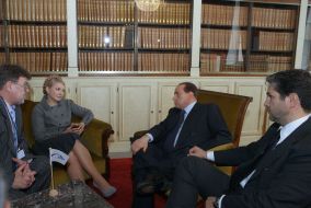 Yuliya Timoshenko and Silvio Berlusconi