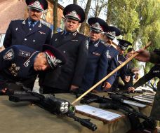 Demonstration of shooting-iron