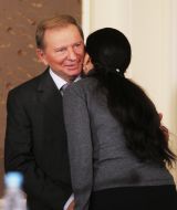 Leonid Kuchma and Inna Bogoslovskaya