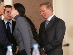 Leonid Kuchma and Inna Bogoslovskaya