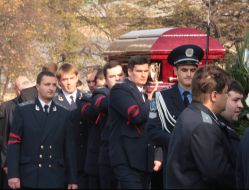 Прощание с прокурором Днепропетровской области Владимиром Шубой