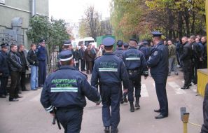 Сотрудники милиции